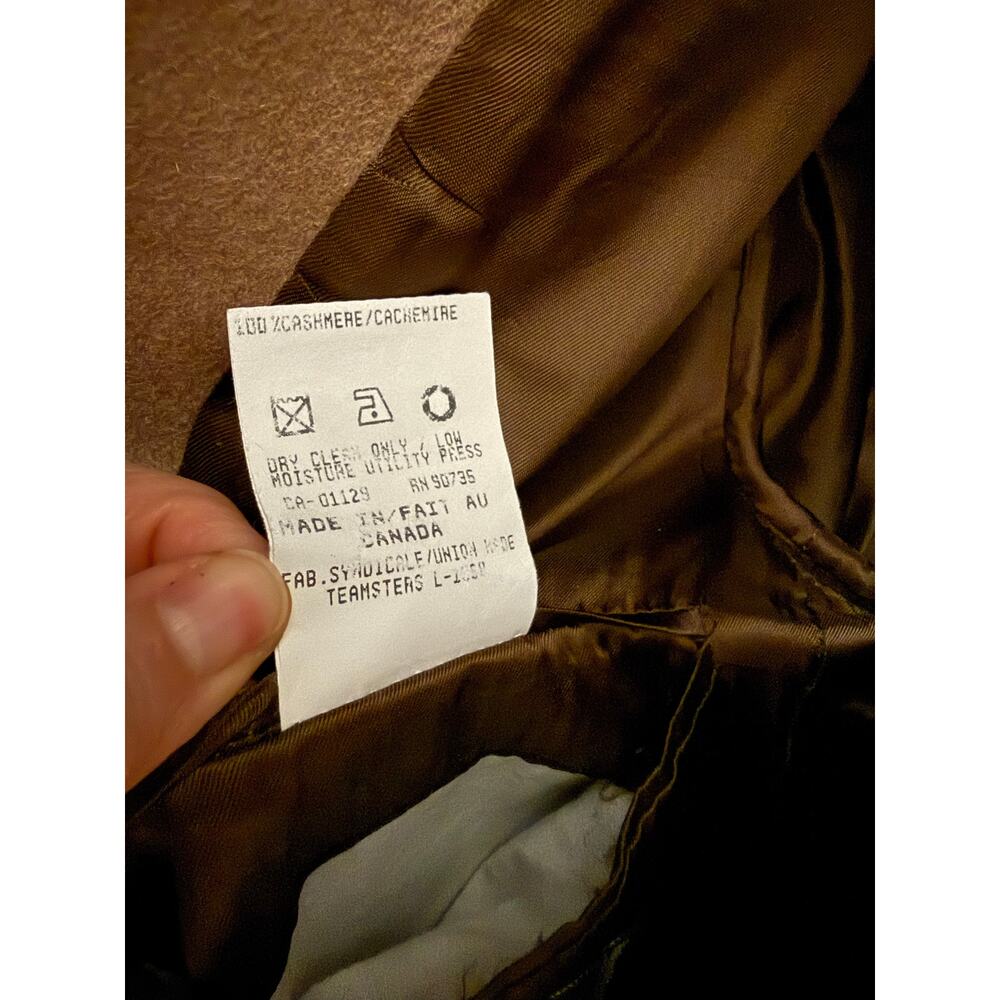 VTG Ralph by Ralph Lauren 100% Cashmere Sports Coat Camel Color 44T EUC - Picture 7 of 7